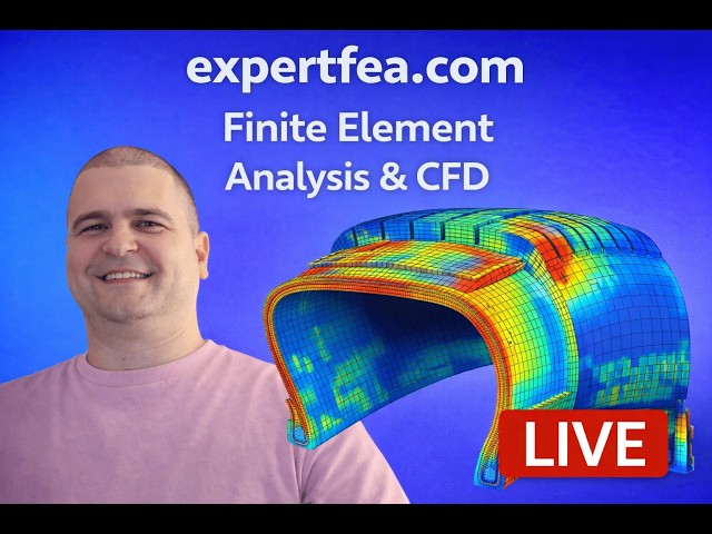 FEA of How Tires Handle the Load: Steel Reinforcement ANSYS Masterclass - LIVE Stream 20