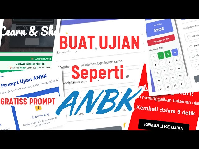 How to Create a Summative Exam Similar to ANBK for FREE | Add Images, Prevent Cheating, Save to C...