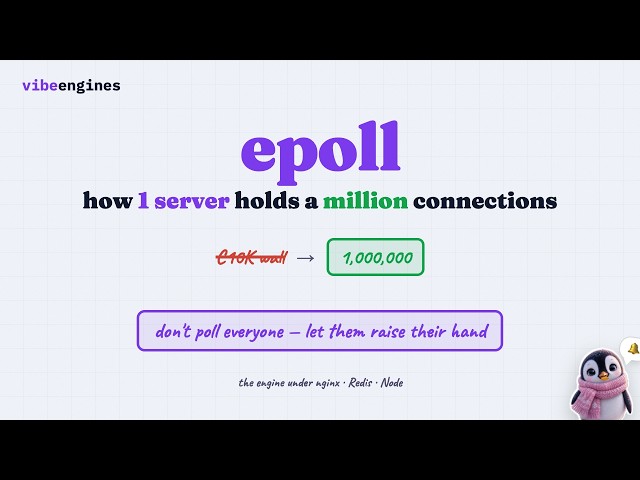 epoll: how one server holds a million connections (the C10K problem)