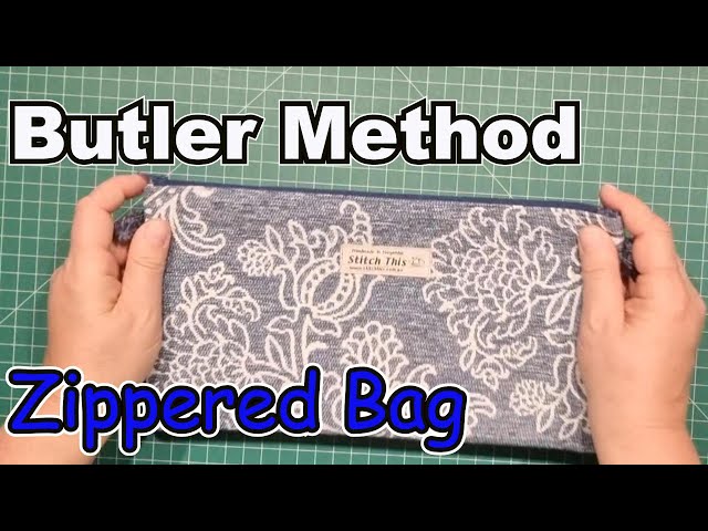 Learn how to do the Butler Method zipper for any type of bag. Easy tutorial for lined zippered bag