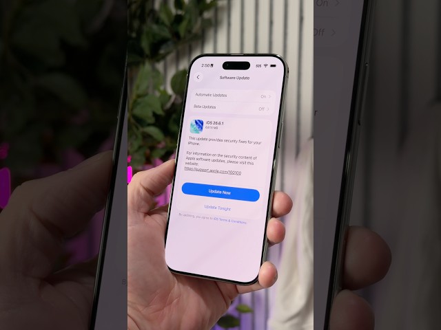 You should update to iOS 26.6.1 right now!