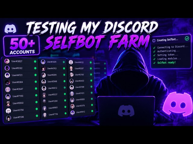 I Built a 50+ Account Discord Selfbot Farm