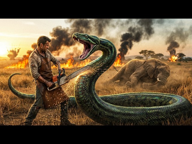 Mutant Python vs. Elephant: The Ultimate Battle for Survival