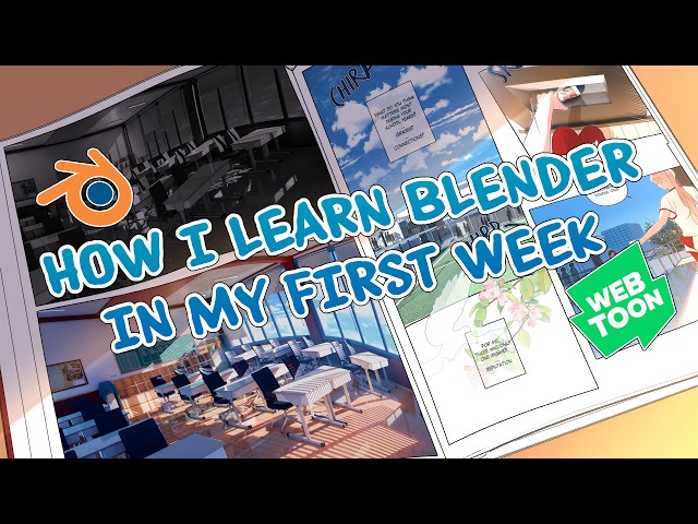 Blender Tutorial for Webtoon Background (Beginner Friendly) #Part 1