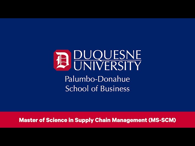 Palumbo-Donahue School of Business: Master of Science in Supply Chain Management