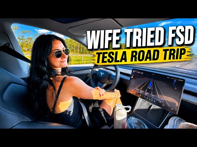 650 Miles Tesla FSD Road Trip | My Wife Drove Us Home From Florida