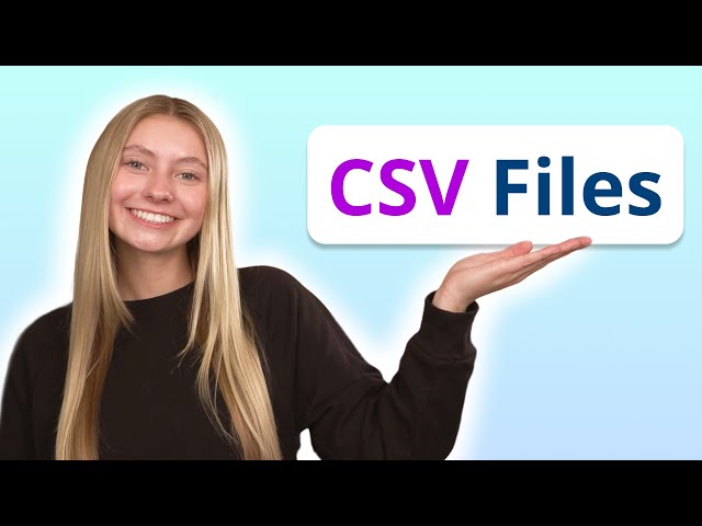 CSV Files - Visually Explained