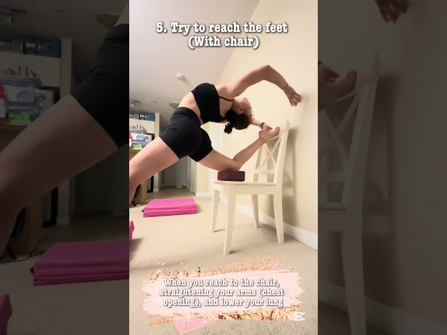 Lung/split backbend tutorial #contortion #yogaskills #flexibilitytraining #acrobatics