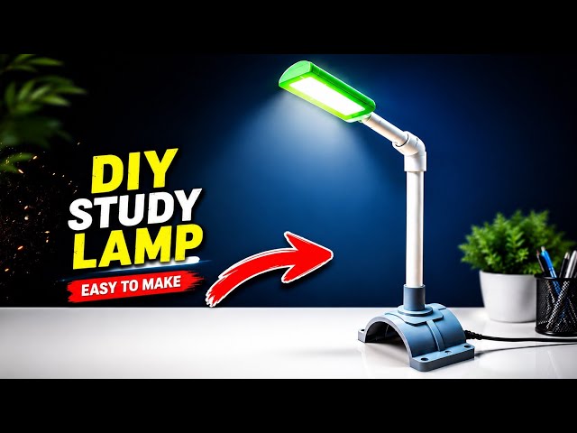 How to Make a DIY Study Lamp at Home | Easy PVC Pipe Desk Lamp