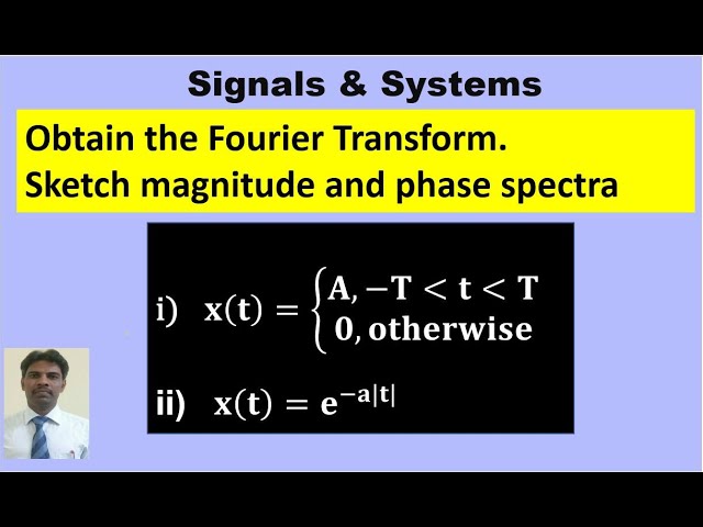 Computing Fourier Transform of given signals. Sketch magnitude and Phase spectra