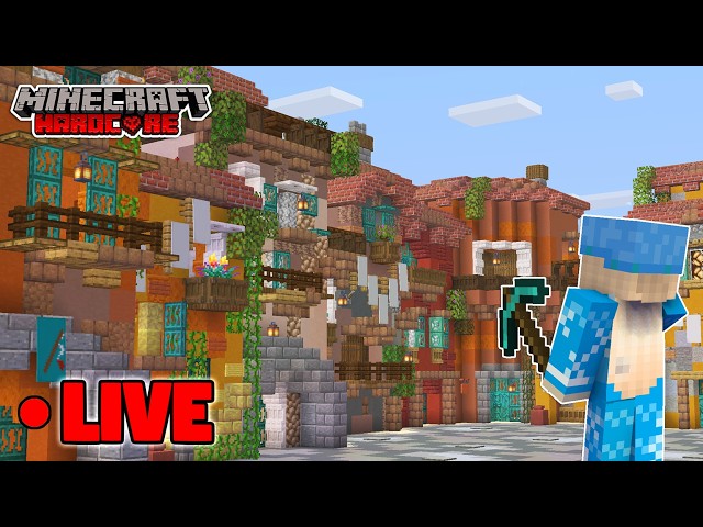 Hardcore Minecraft LIVE - We need MATERIALS!! (24,200 day world)