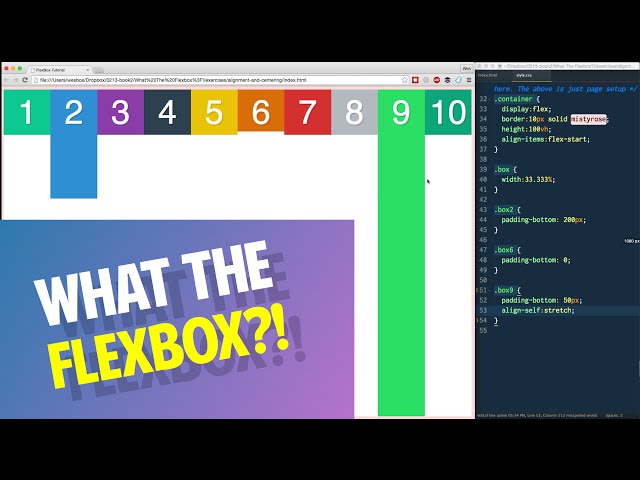 Flexbox Alignment + Centering with align-self! - Tutorial 9 of 20 💪