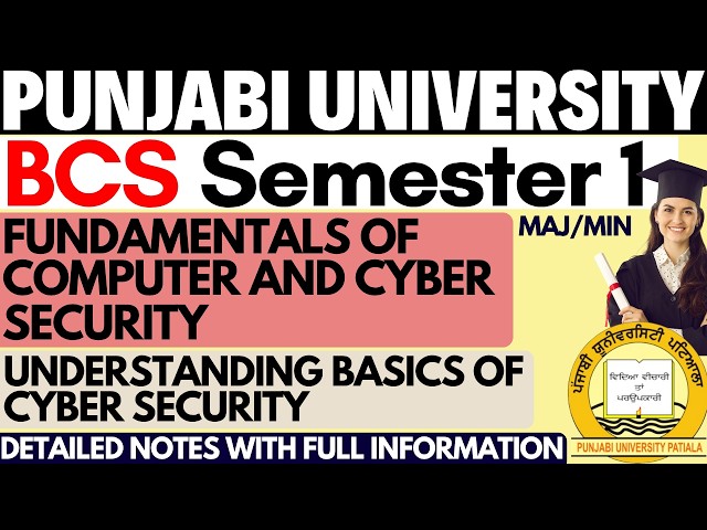 Understanding Basics of Cyber Security|Fundamentals of Computer Science and Cyber Security BCS Sem 1