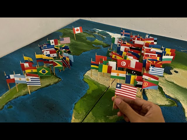 Every Country Flag Placed on the World Map 🗺️ 