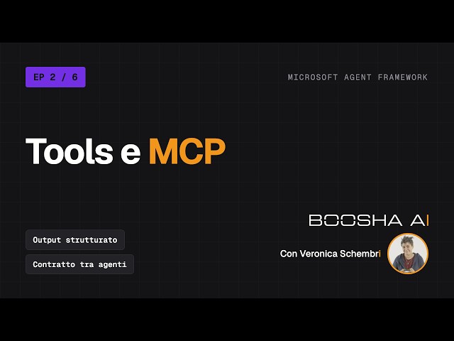 Microsoft Agent Framework: l'agente che agisce davvero - tools e MCP | Agentic EP 2