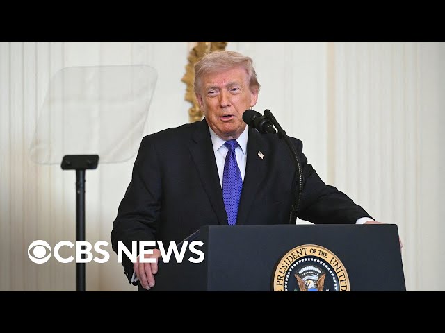 Trump addresses Iran war ahead of White House event | full coverage