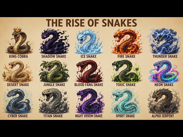 🐍 The Rise of Snakes | King Cobra to Alpha Serpent Evolution | Ultimate Snake