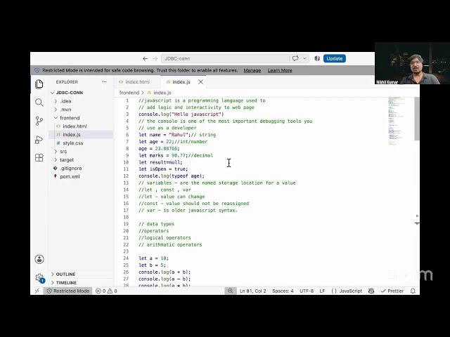 Day 24 | JavascriptBasics for Java Full Stack Developers | Frontend Essentials
