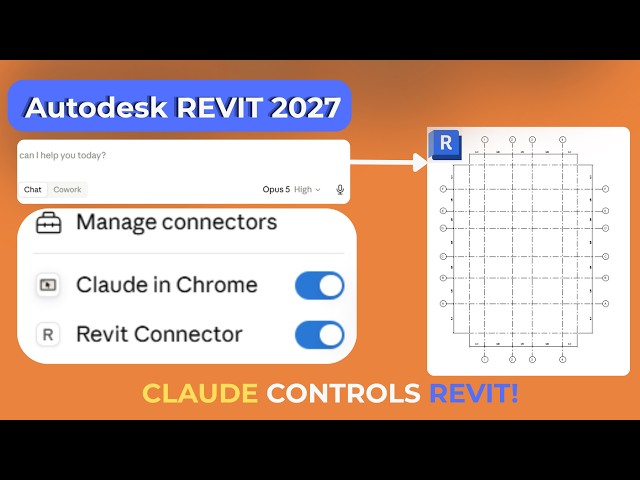 🔵 Autodesk Revit 2027 | Lecture 4: CLAUDE Controls Revit! (AI & MCP Tutorial)