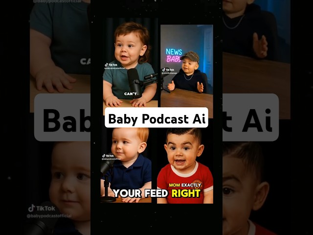 I Created a Viral AI Baby Podcast Video Using FREE Tools | Hedra ai tutorial