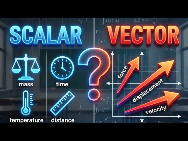 Scalars vs Vectors Explained  | Graphical Representation of Vectors | Class 9 Physics| physicshub