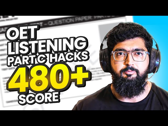 My OET Listening Score Was Stuck — This ONE Part C Hack Changed Everything!