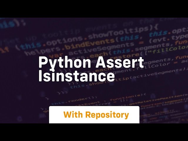 python assert isinstance