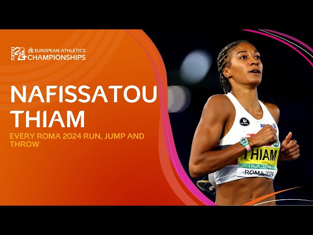 Heptathlon LEGEND! 👑 Nafissatou Thiam 🇧🇪 Every run, jump and throw | Roma 2024