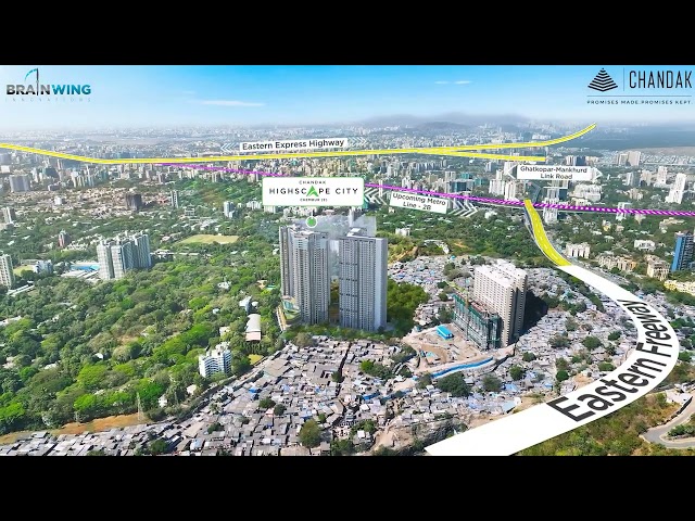 Chandak Highscape | Drone Location AV | 3D Elevation Model Superimposed | Chembur