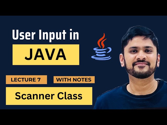 Java User Input (Scanner class) | Java Tutorial for Beginners | Amit Thinks