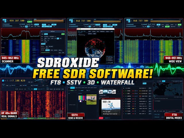 SDROXIDE: The FREE Open-Source SDR Software You Need to Try! Window, Linux, MacOS
