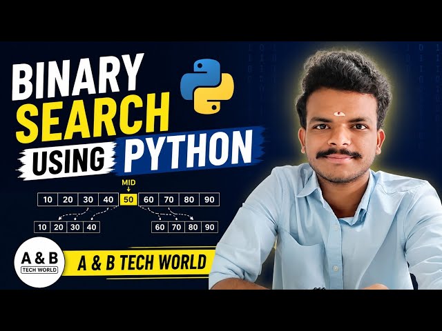 Binary search using python | Binary search | DSA | A&B Tech World