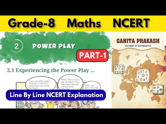 Grade 8 Maths Ganita Prakash Chapter 2 Power Play | Part 1 #grade8math