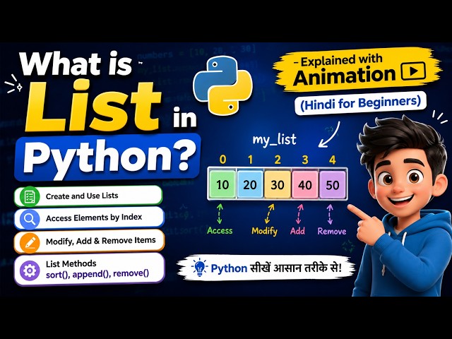 Learn Python Lists from Scratch | Complete List Tutorial for Beginners