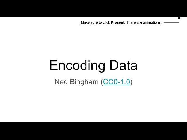 Encoding Data