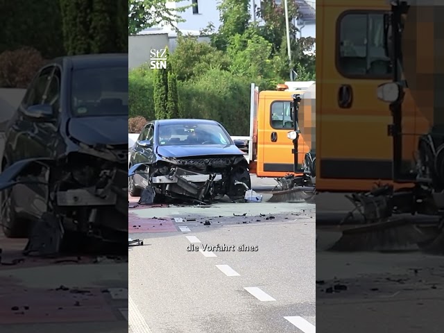 Two injured and heavy damage in accident in Winnenden