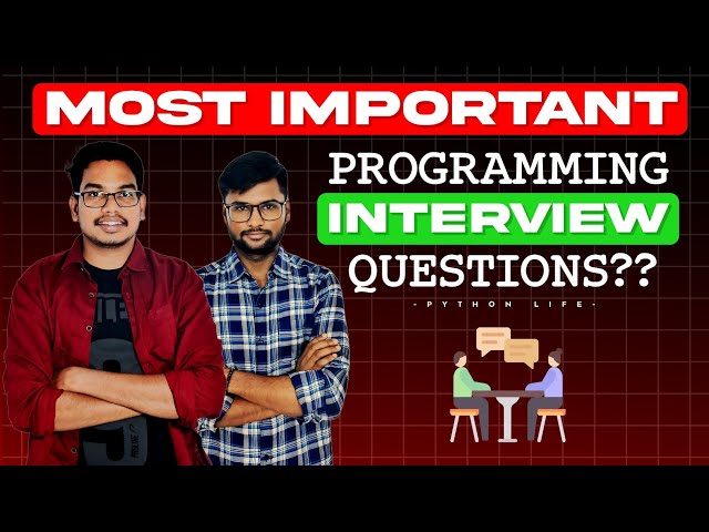 Most Important Programming Interview Questions | Telugu