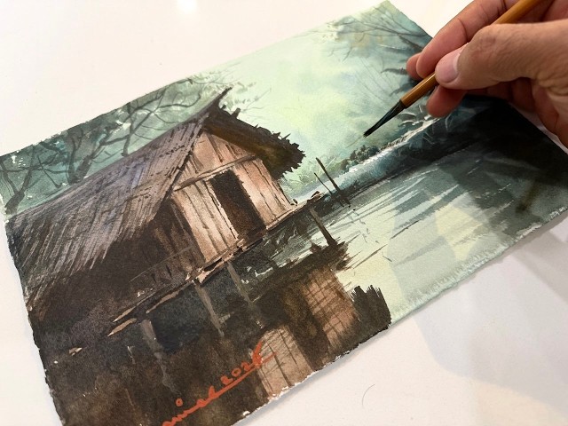 Cómo pintar reflejos en acuarela | Tutorial fácil paso a paso