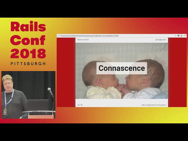 RailsConf 2018: Booleans are Easy - True or False? by Craig Buchek