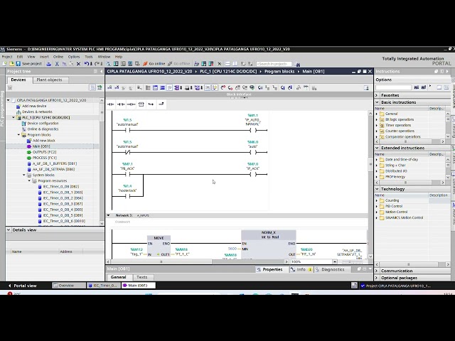 How to read and write program in a TIA Portal of Seimens PLC #Analog and Digital Inputs 