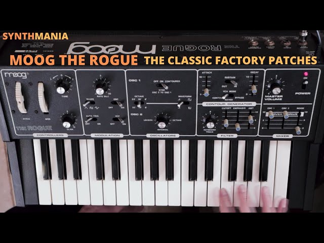 Moog Rogue - the nineteen classic factory patches
