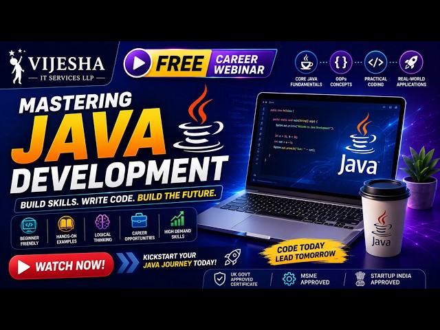 🎯 Java Developer Roadmap | Free Career Webinar by Vijesha IT Services LLP
