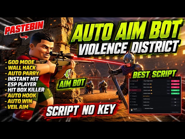 NEW !! Violence District Script Pastebin 2026 [ NO KEY ] - AUTO PARRY, AUTO SELF HEAL, PERFECT SKILL