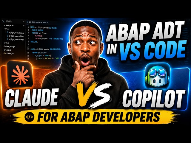ABAP agentic code in vs code - connect Claude to two MCP servers 