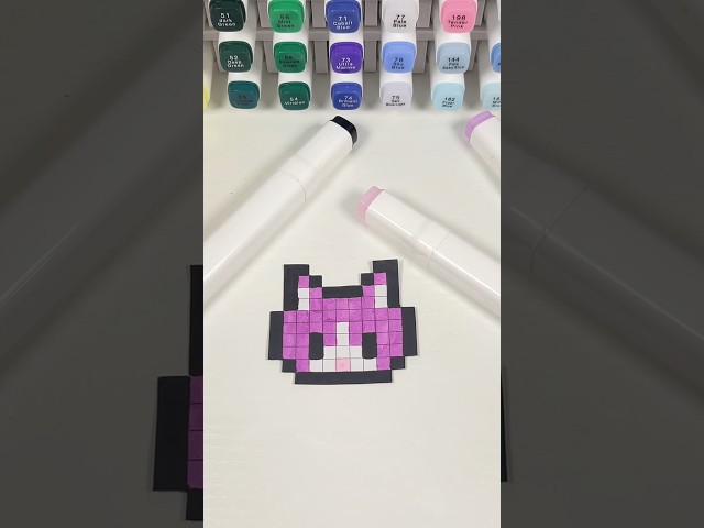 Mini Pixel Art Idea 🐱 #art #pixelart #pixelartideas #cute #drawing #artideas #pixel