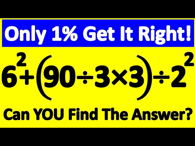 99% of People Get This Tricky Math Question WRONG! Can You Solve It? 🔥🧠