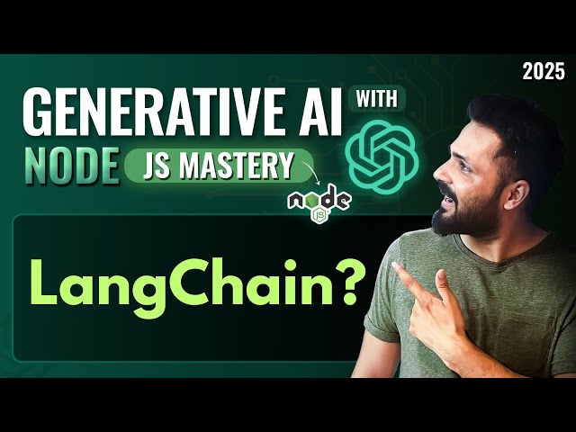 Generative AI with Node JS in Hindi #35 | What is LangChain? | LangChain Explained with Example