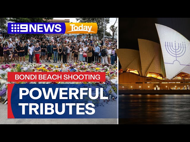 Powerful tributes flow as Australia mourns victims of Bondi Beach shooting | 9 News Australia