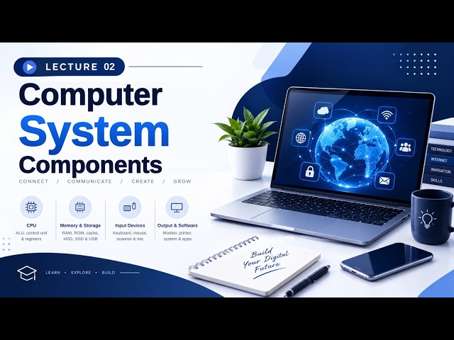Lecture 2 | Computer System Components | Hardware, CPU & Memory | AICT Skillify