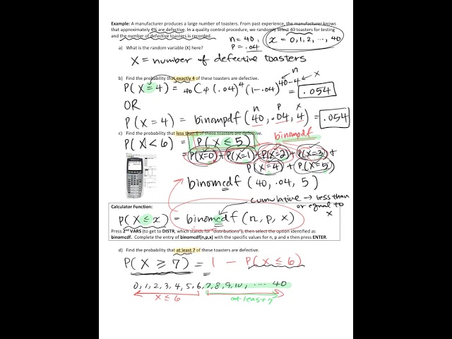 The Binomial Probability Distribution (Part 3)